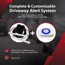 Dakota Alert Driveway Alarm System -DUAL-4k Plus Bundle - DAPT-4000 Driveway Alarm & RE-4K Plus Receiver, Directional Vehicle Sensor, Driveway Alarms Wireless Outdoor Weatherproof, 1-Mile-Long Range