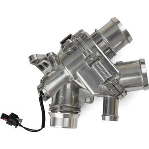 Upgrade Aluminum Engine Thermostat Housing Compatible with 2013-2020 Land Rover LR4 Discovery Range Rover Sport Velar Jaguar F-Type F-Pace XF XJ Replace LR117568 AJ813902 AJ814048