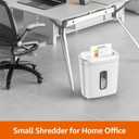 Amazon Basics 8-Sheet Cross Cut Paper and Credit Card Shredder for Security, Heavy Duty, White