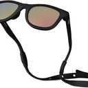 Polarized Baby Sunglasses With Strap - Unbreakable Flexible Infant Sunglasses For Toddlers Newborns 0-24 Months (Black)