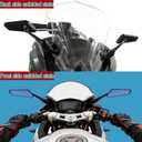 Motorcycle Mirrors Wing Adjustable Rearview Mirror for CBR1000RR CBR250RR CBR600RR Ninja 250 300 400 400R 650 ZX-10R ZX-14 Fairing Modified Foldable Side Mirrors