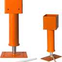 4x4 Screw Jack, Adjustable House Floor Jacks for Leveling, 14.5" - 18.5" Height Adjust Range, Heavy Duty Jack Post Crawlspace Basement Shore Beams Screw Jacks, 24000 lbs Max Load Capacity