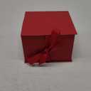 Hallmark Medium Gift Box with Lid and Shredded Paper Fill (Red 7 inch Box) for Birthdays, Graduations, Anniversaries, Christmas, Valentine's Day, All Occasion (1 Count (Pack of 1))