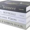 PTShadow 4 Pieces Folding Decorative Books for Home Decor, Black and White Bookshelf Decorations, Library Decorations, Coffee Table Decorations for Home Sweet Stacking Books