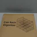 AIYAKA Can Rack Organizer, 3 Tier Stackable Can Storage Dispenser,for Food Storage, Kitchen or Pantry, Storage for 36 Cans, Black