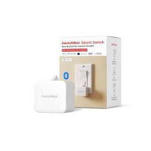 SwitchBot Smart Switch Button Pusher - Bluetooth Fingerbot for Rocker Switch/One-Way Button, Automatic Light Switch, Timer and APP Control, Works with Alexa When Paired with SwitchBot Hub (White)