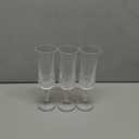 Champagne Flutes Champagne Glasses set,White Wine Glass Set, Medium 5.4 oz Champagne Flutes, Set of 3