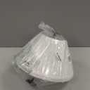 Aspen Creative 33133, Mushroom Pleated Traditional Spider Lamp Shade, White, 6" Top x 14" Bottom x 8" Slant