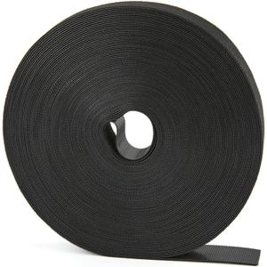 80 FT x 3/4 inch Hook and Loop Roll, Reusable Fastening Cable Ties, Multi-Purpose Cable Management Wire Ties Cable Straps for Organizing Home, Office and Data Centers