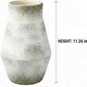 Grey Rustic Ceramic Vase, 11 Inch
