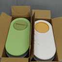 Gerrii 2 Pcs Cold Brew Maker, 1 Gallon Plastic Beverage Dispenser with 2 Filters, Drink Dispenser for Fridge, Cold Brew Pitcher with Spigot, Container for Juice, Water, Tea(Green, Yellow)