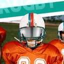 Xuhal 2 Pcs Football Visor for Youth Adult Football Helmet Visor Lacrosse Helmet Eye Shield Eye Protection for Sport (Clear)