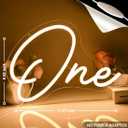 Planzo One Led Neon Sign Light 1th One Year Old Birthday Baby Cave Backdrop Bedroom Wall Sign Decor Banner Wedding Party Decor Gifts USB 11.81"x8.66" Warm White