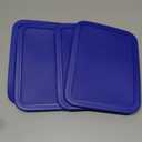 Replacement Lids fits Pyrex 3-Cup Glass Food Storage Container Bowls, (7.75 x 5.75-Inch) Plastic Rectangle Lids Covers for Pyrex 7210-PC, Airtight & Leakproof (4-Pack, Red)