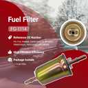 Fuel Filter FG-1114 Compatible with Ford E-150 E-250 E-350 E-450 2000-2008 Crown Victoria 1998-2011 Replacement for Mercury Lincoln Town Car, Replaces FG986B