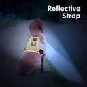 PoyPet Reflective Soft Breathable Mesh Dog Harness Choke-Free Double Padded Vest with Adjustable Neck and Chest(Khaki,M)