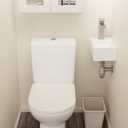 KES Floating Sink, Small Mini Vessel Sink Bathroom 12" X 7" for Tiny Bathrooms Wall Mount Sink Left Hand (Sink Only) White, BWS100L