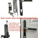 Solid Brass Lock Cylinder with 3 Brass Keys 63mm Door Lock Cylinder Replacement