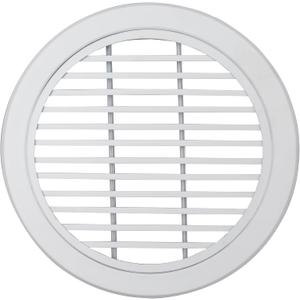 10 Inch [Neck Size] Round Air Vent Covers Modern AC Grille for Ceiling, Walls & Floors Air Duct Vent White HVAC Diffuser Cover Heater Vents Register Aluminium Air Outlet 0 Degree Airflow Circular Vent