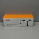 KIRKAS 34inch Large Half Moon Light for Nail Tech with Diamond, 456 LEDs 3 Color Modes Infinitely Knob with Phone Holder Charging Function, Lighted Desk Lamp for Craft Black(34inch Large With Diamond)