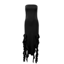 Sexy One-Shoulder Water Lily Lace Dress for Summer, Size Small