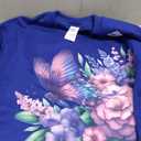 Floral Spring Flower Butterfly Women Sweatshirt size M