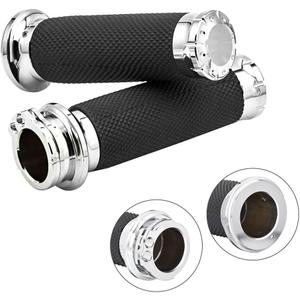 Benlari 1 Inch Motorcycle Hand Grips Handlebar Grips Cable Throttle Compatible for Harley Davidson Sportster Touring Dyna Softail Street Glide 883 1200