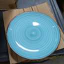 vancasso Bonita 10.5 Inch Ceramic Dinner Plates and Bowls Set of 6, Cool Colors Microwave and Oven Safe, Durable Glaze Resists Scratches and Chips, Set of 6 Stackable, Colorful Bonita Design, Salad Plates