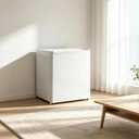 Mini Fridge for Compact Spaces Energy-Efficient
Plastic and steel construction, 5 temperature levels, removable shelf, reversible door 20x19.5x19.5