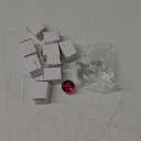 10 PCS Crystal Cabinet Knobs Round Glass Bubbles Dresser Knobs Smooth Drawer Knobs Handle for Home, Cabinet, Drawer and Dresser Hardware with 3 Different Size Screws, 30MM (Red)