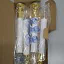 Romasaty 4 Pack Christmas Window Candle Lamps, Battery Operated Window Candle Lights with Automatic Timer and C26 3V LED Bulbs Candlestick for Indoor Windows Table Decor, 4 Suction Cups (BO-Gold)