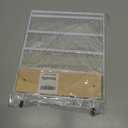Earring Holder Stand Jewelry Organizer Display Rack 5 Tier 100 Holes with Wood Base for Earrings and Ear Studs (White)