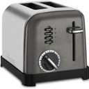 Cuisinart CPT-160BKS 2-Slice Metal Classic Toaster, Stainless Steel/Black