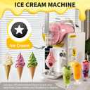 2 IN1 Soft Ice Cream Maker Slushie Machine for Home - 88oz Slushy Machine Maker No Ice Needed Self Cleaning, Frozen Drink Machine for Slushie, Margarita, Frapps, Milkshake