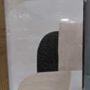 Framed Square Neutral Minimalist Abstract Wall Art for Living Room, 24"x24"