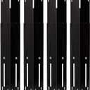 Universal Adjustable Grill Heat Plates/Heat Tents/Burner Covers/Heat Deflectors/BBQ Grill Heat Shields/Grill Cover Plates/Grill Diffuser for Gas Grill, Porcelain Steel Grill Replacement Parts (4-Pack)