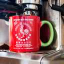 Sriracha Hot Chili Sauce Red & Green Ceramic Mug, Large, 19oz (20 Ounces)