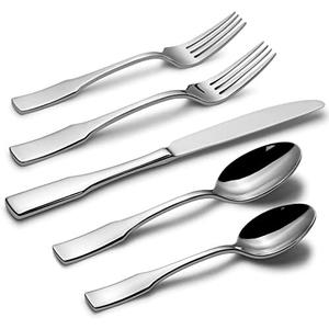 Alata Kate 30-Piece Silverware Set Stainless Steel Flatware Set,Service for 6,Mirror Polished Cutlery Set,Dishwasher Safe