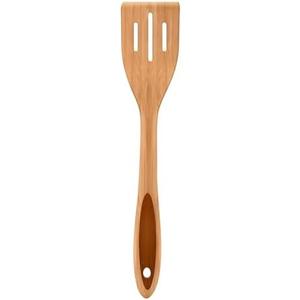 LorisArm 12.5" Spatula, Bamboo Slotted spatula, thick Wooden Kitchen Spatulas Turner, Egg Scraper, Wood Cooking Utensil, Spatulas for Flipping, Serving, Scraping & Turning. Pack of 2