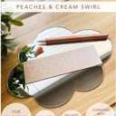 Peaches & Cream Apple Pencil 2nd Generation Protective Sleeve Cover Grip, Apple Pencil Case, Magnetic Charging Compatible and Double Tap, Cow Print Swirl, Unique, Boho Neutral Pink