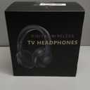 ROSIDA Wireless Headphones for TV Watching with Transmitter, TV Headphones Wireless for Seniors 295FT Range with Optical, AUX, RCA and USB Way, High Volume Control, Long Playtime, No Delay, Black