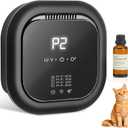 Cat Litter Deodorizer, Rechargeable Air Ionizer with Built-In Fragrance Oil Box, Plug-In or Cordless Use