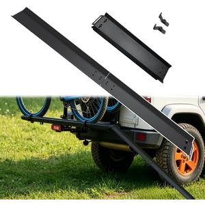 Bike Rack Loading Ramp, Foldable E-Bike Ramp for Pickup Trucks Trailers | Heavy-Duty, 150 LBS Capacity Bicycle Loading Ramp for Ebikes/Mountain Bikes/Fat Tire Bikes/Light Motorcycles