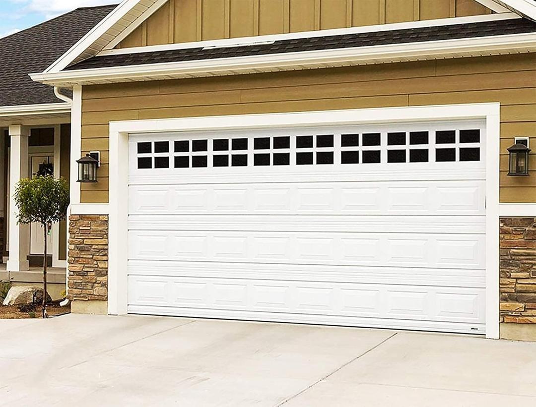 2 Car Garage Kits - 32 Pcs Household Easy Installation Magnetic Windows Panels for Car Garage Door Panes Fake Faux Magnetic Windows Hardware - Size 6.125" X 4"