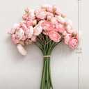 Ling's moment Ranunculus Artificial Flower, Faux Silk Mini Ranunculus Flowers for DIY Bouquet, Bulk Fake Wedding Filler Flowers for Centerpieces Arrangements Bridal Shower Decorations, Dusty Rose