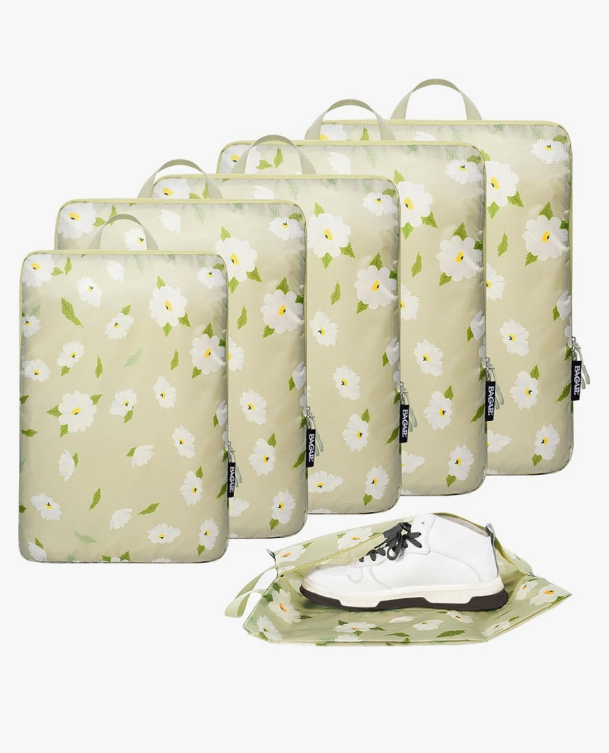 BAGAIL 6 Set Ultralight Compression Packing Cubes Packing Organizer for Travel Accessories Luggage Suitcase Backpack