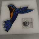 Stained Glass Bird Window Hangings SunCatcher, 9" x 7 1/2