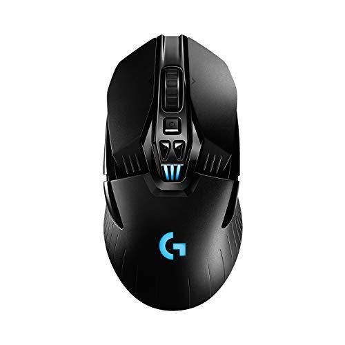 Logitech G903 Lightspeed Wireless Gaming Mouse w/Hero 25K Sensor, 140+ Hour with Rechargeable Battery and LIGHTSYNC RGB. POWERPLAY Compatible, Ambidextrous, 107g+10g Optional, 25,600 DPI - Black