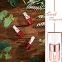 Didaey 100 Pcs Mini Glass Oil Dropper Bottle Bulk, Clear Essential Small Empty Bottles Sample Containers Perfume Liquid Vials with Cap for Traveling (2 ml,Pink Body)