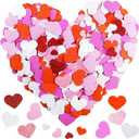3 x 600 Pcs 3 Sizes 4 Colors Assorted Heart Stickers Self Adhesive Foam Hearts Valentine Heart Shaped Decals in Glitter and Matte Red Pink White Light Pink for Valentine's Day Crafts Dcor